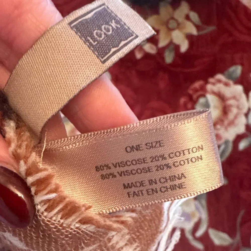 Beautiful scarf or wrap to accent any outfit.